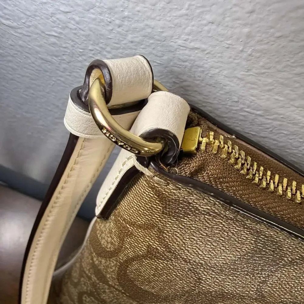 Coach Signature Coated Canvas Rowan File Bag Crossbody